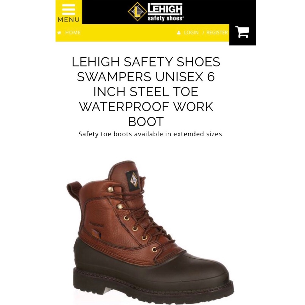 Steel toe men’s work Boots!